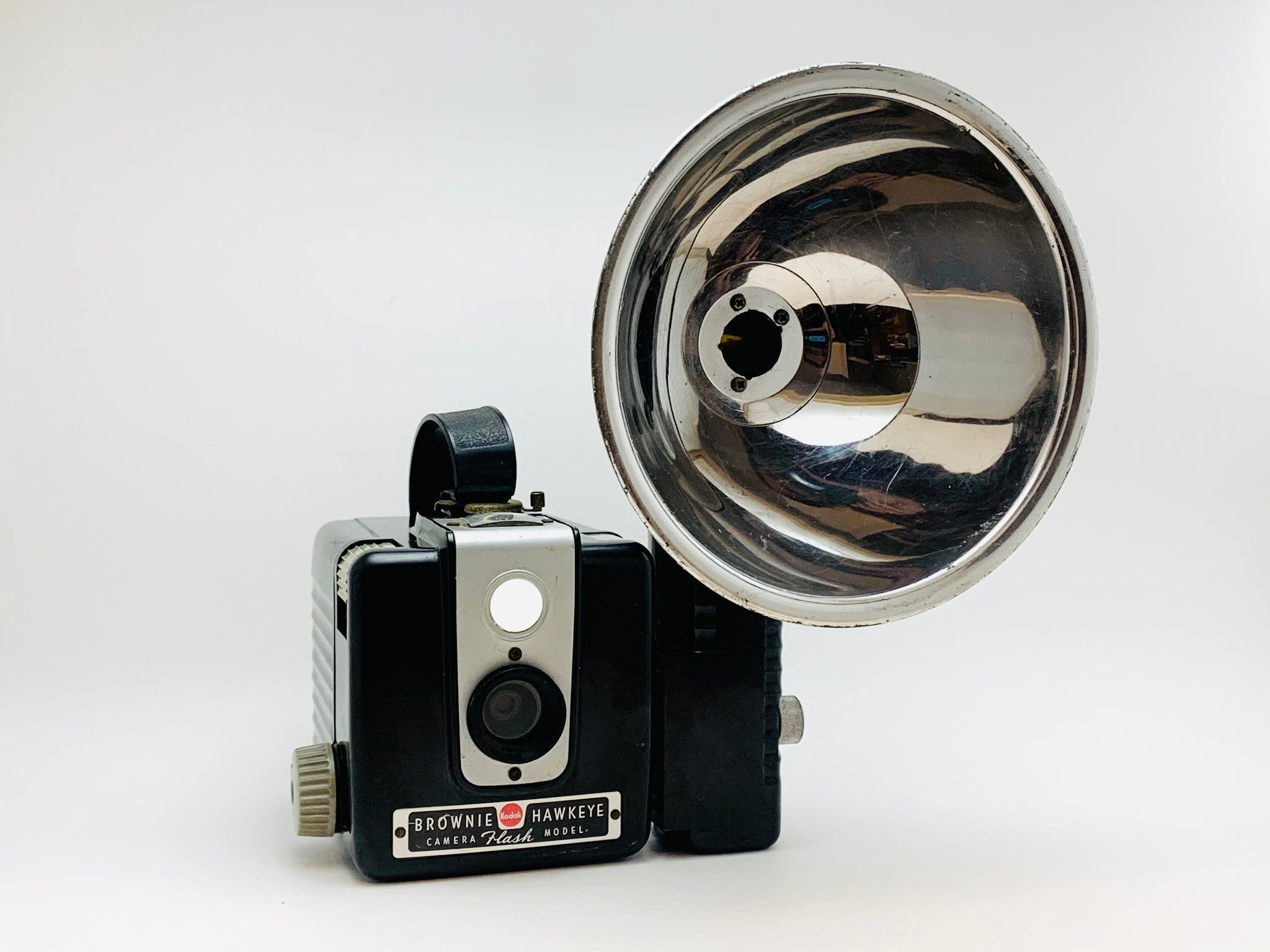 SOLD! 1950's Kodak Brownie Hawkeye Camera Flash Model With Flash