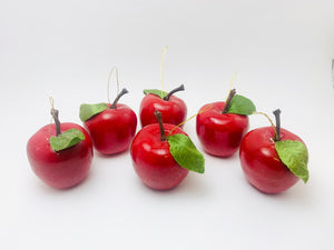 6 Vintage Sears Christmas Apples