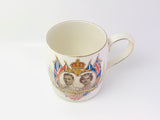 Vintage Johnson Brothers King George VI Queen Elizabeth 1939 Royal Visit to Canada Commemorative Mug Made in England