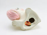 1960’s Enesco Porcelain Cat With Whiskers and a Ball of Yarn