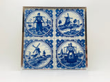 Vintage Delft Blue Custom Framed Tile