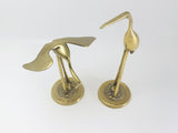 Vintage Brass Cranes