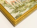 SOLD! Vintage Framed Cloth Horse Decor