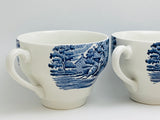 SOLD! 1970’s Paul Revere’s Ride English Teacup Set of 4