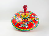 Vintage J. Chein & Co. Carousel Tin Toy Spinning Top