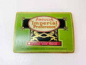 Vintage Abdulla Imperial Preference Cigarettes Tin