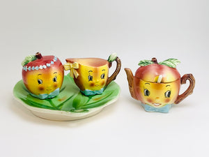 1950’s Anthropomorphic Fruit Giftcraft Napco Japan Cruet Set