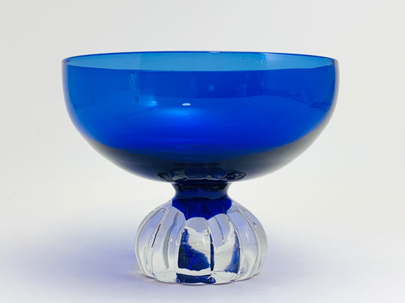 Vintage Aseda Cobalt Glass Dessert Cup