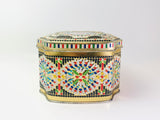 Vintage Mosaic Toffee Tin