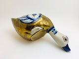 1970’s Sergio Bustamante Inspired Pottery and Bronze Bird Sculpture