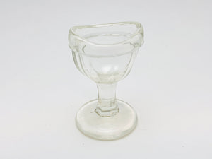 Antique John Maris Co. Clear Glass Eye Wash Cup