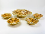 Vintage Mr. Peanut Tin Snack Bowl Set
