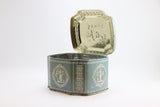 SOLD! Vintage Blue Wedgwood Style Jasperware Metal Tin