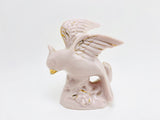 1950’s Pink Ceramic Bird With Gold Highlights 