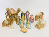 SOLD! 1960’s 13 Pcs Porcelain Nativity Set
