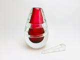 Vintage Cranberry Art Glass Perfume Scent Bottle