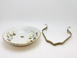 1960’s Royal Wessex White Ironstone Hazel Pattern Sm Bowl with Removable Handle