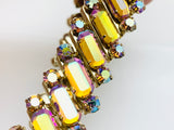 Vintage AB Crystal Rhinestone Expansion Bracelet
