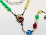 Vintage Acrylic Multicolour Bead African Rosary