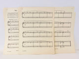 1929 Educational Series Piano Sheet Music “My New Bicycle” John M. Williams
