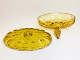 1970’s Anchor Hocking Fairfield Amber Glass Butter Dish