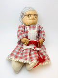 SOLD! Vintage Grandma and Grandpa Hand Made Pantyhose Dolls