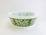 1960’s Anchor Hocking Fire King Small Green Daisy Bowl