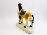 1950’s Porcelain Horse with Rains and Saddle