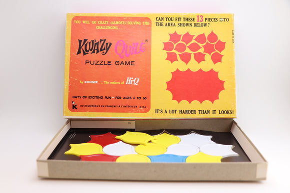 SOLD! 1960’s Kwazy Quilt Puzzle Game