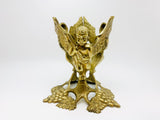 SOLD! Vintage Brass Angel and Grape Stand