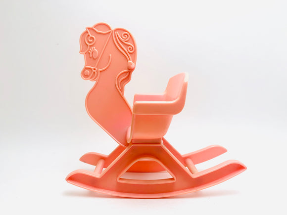 1987 Uneeda Tots N Toys Pink Rocking Horse