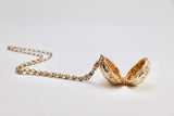 SOLD! 1970’s Sarah Coventry Canada Walnut Locket Necklace
