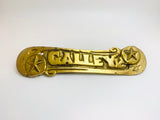 Vintage Brass Galley Wall Plaque