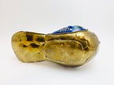 1970’s Sergio Bustamante Inspired Pottery and Bronze Bird Sculpture