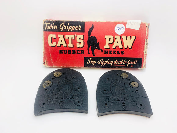1941 Cat’s Paw Rubber Heels with Original Box