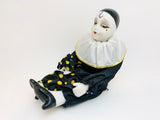 Vintage Porcelain Harlequin Clown Doll