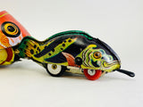 1960’s Original Tin Toy Whale Eating Fish