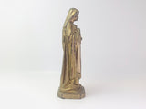 Vintage St. Therese of Lisieux Cast Metal Statuette