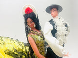 1970’s Marin Chiclana Plastic Flamenco Dancer Dolls