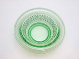 Vintage Green Glass Console Bowl