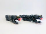1950’s Prowling Redware Black Panthers