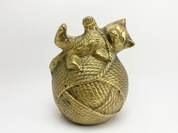 1970’s Brass Cat Money Bank