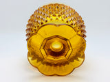 SOLD! 1978 Indiana Amber Glass Diamond Point Sugar Bowl