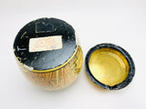 Vintage H.M. Sadiq Lacquered Paper Mache, Copper Trinket Box