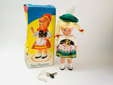 Vintage W. Germany Windup Dancing Doll with Key and Box
