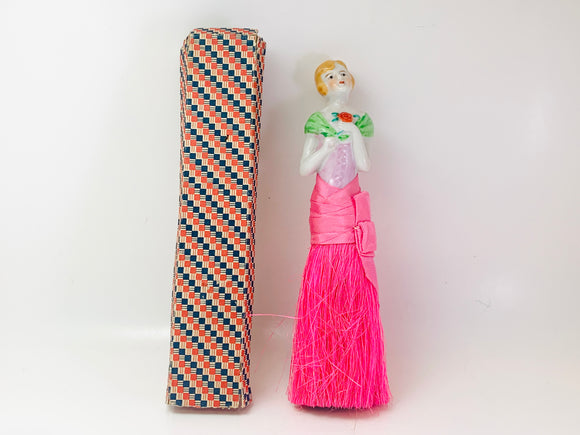 Vintage Half Doll Crumb Brush with Original Box