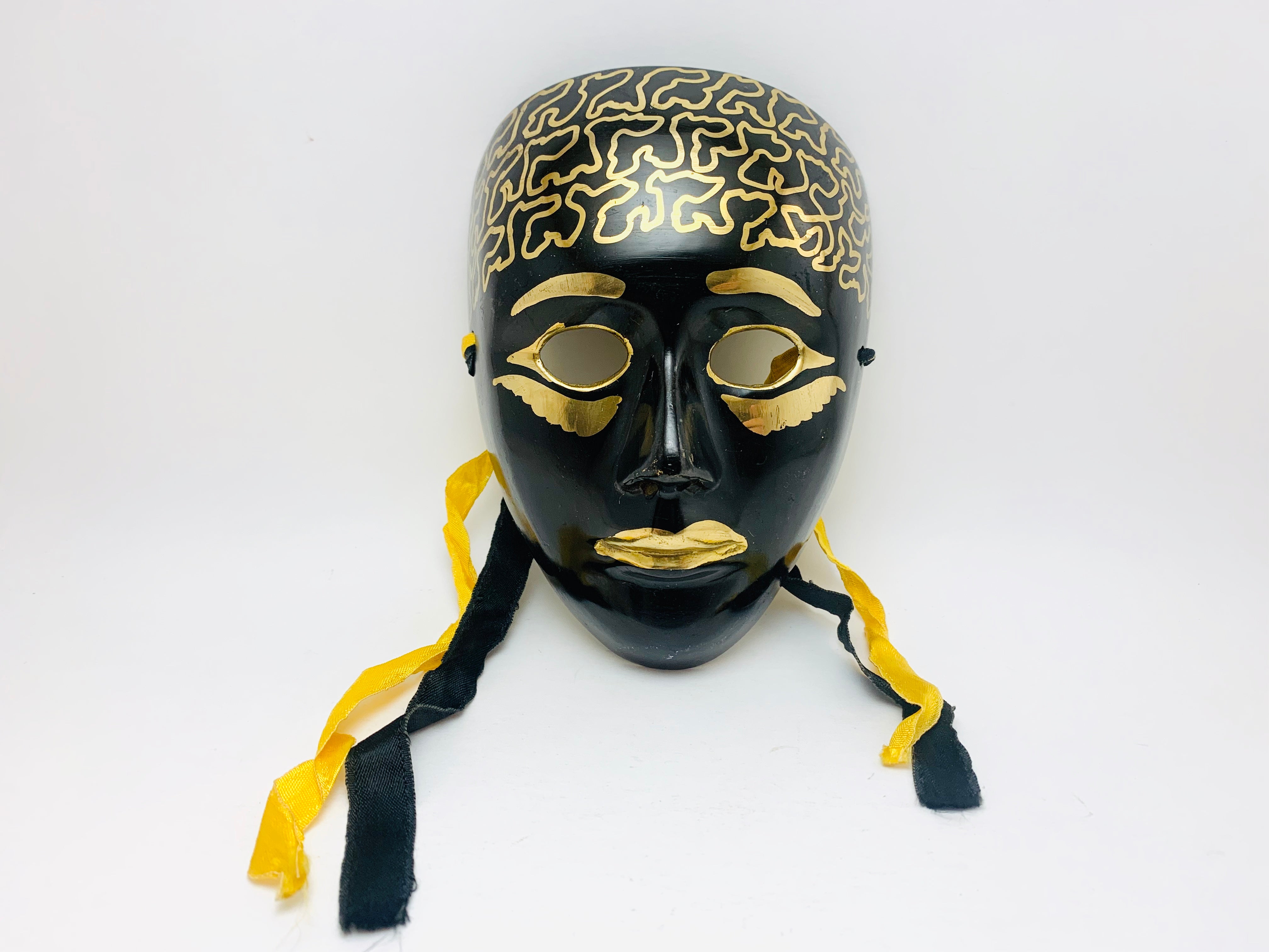 Vintage Solid Brass Mask