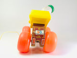 Vintage 60s Fisher Price Jalopy Wooden Pull Toy Clown Car #724