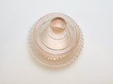Vintage Pink Glass Powder Jar