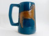 Vintage Horse Pottery Mug